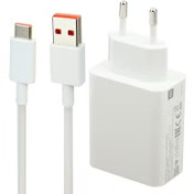 آداپتور شارژر شیائومی مدل 33w به همراه کابل USB-C