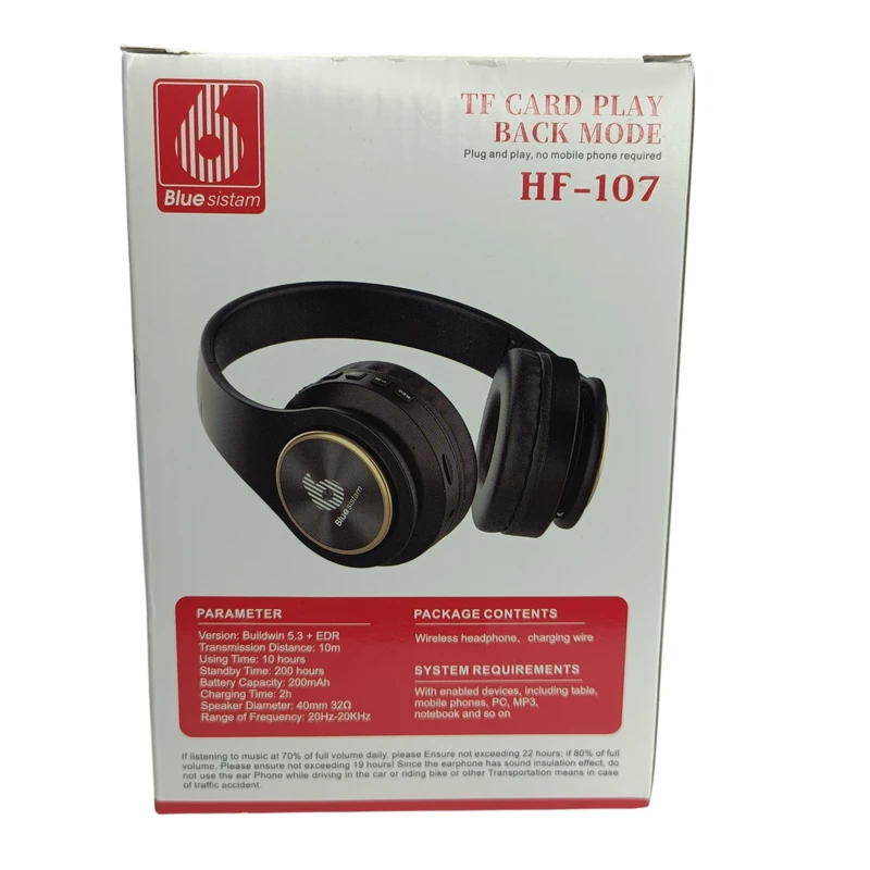 هدفون بلوتوثی بلو سیستم مدل HF-107