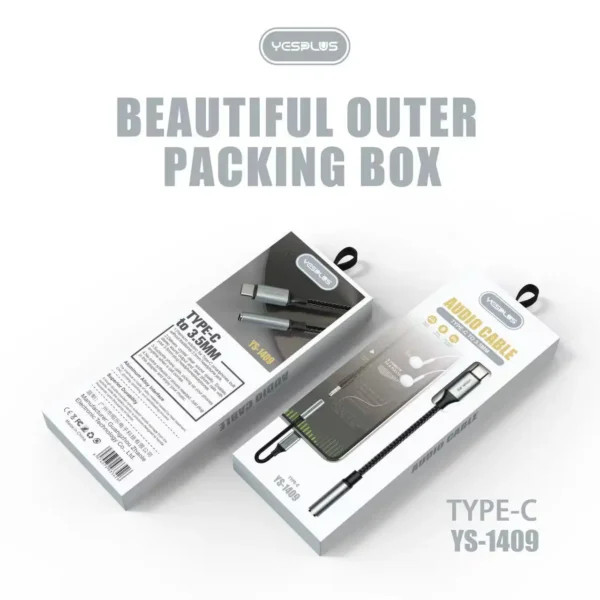 مبدل صدای YESPLUS YS-1409 TYPE-C TO AUX