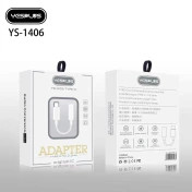 مبدل YS 1406 جک AUX 3.5 lit