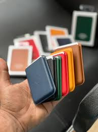 جاکارتی مگ سیف سیلیکونی اپل مدل Leather Wallet مناسب آیفون اصل