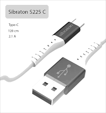 کابل شارژر تایپ سی سیبراتون مدل S225c - مشکی