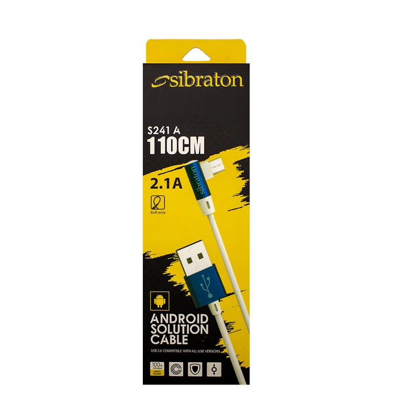 کابل تبدیل USB به microUSB سیبراتون مدل S241A طول 1.1 متر