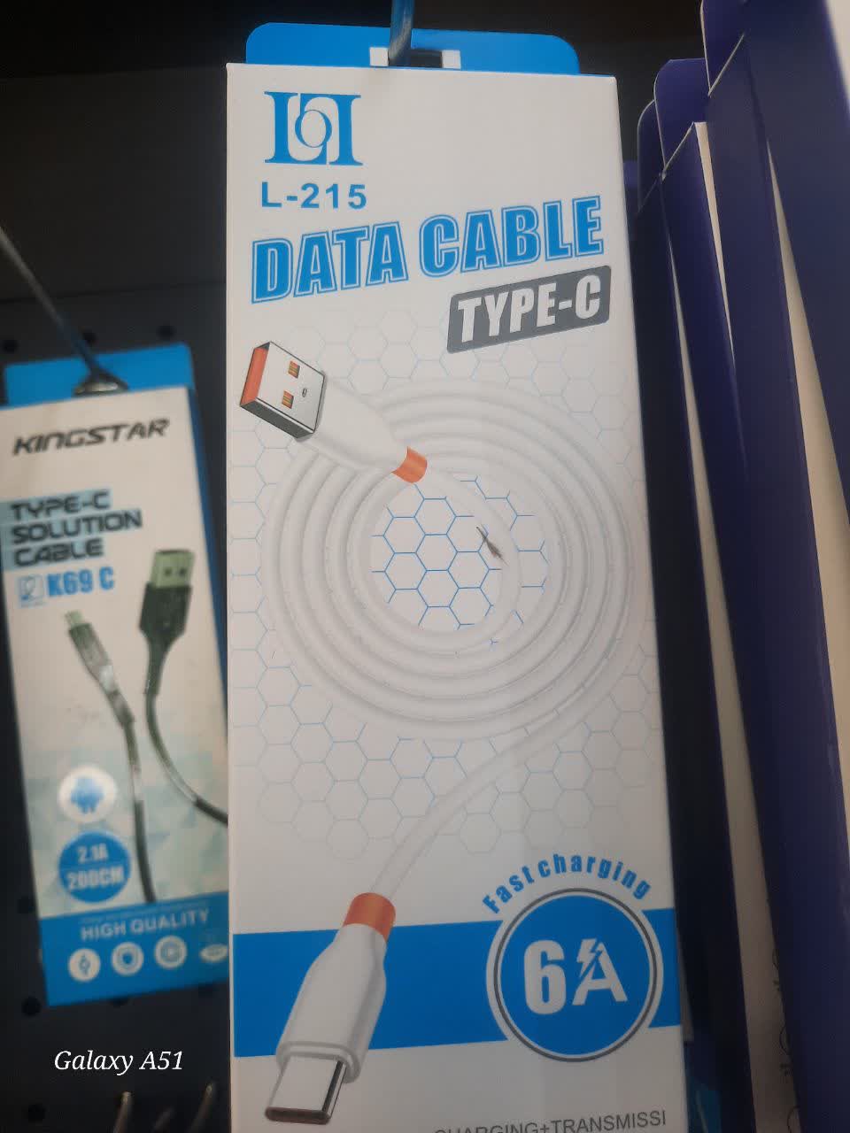 کابل شارژ  data cabla  L-215  USB-C