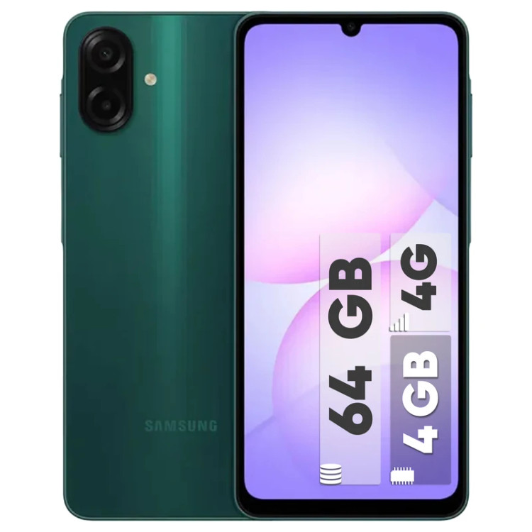 موبایل سامسونگ A07حافظه 64 گیگابایت و رم4 گیگابایت مشکی