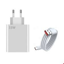 آداپتور شارژر شیائومی مدل 33w به همراه کابل USB-C
