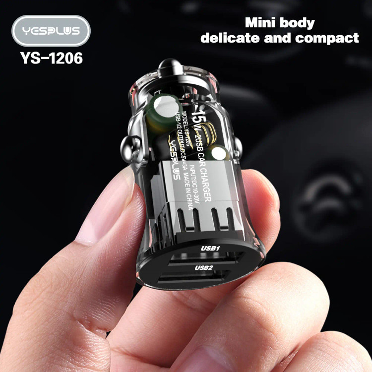شارژر فندکی خودرو یس پلاس مدل YS-1206