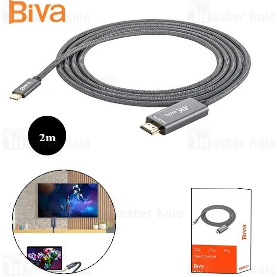 تبدیل HDMI به تایپ سی بیوا مدل 01
